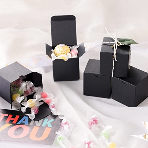 Jinming 25 Small Gift Boxes 2X2X2 Inches, Gift Boxes With Lids, Matte Black Gift Boxes Bulks For Cupcake, Candy, Birthday, Groomsman Proposal Boxes For Light Gifts #TOP3