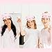 Casoty 12 Pcs Cat Ears Headbands with Sleep Eye Masks Set, Slumber Party Favors, Makeup Headband, Spa Headband for Face Washing Shower Yoga Spa Pajama Party