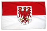 MM - immer am Puls der Zeit MM Brandenburg Flagge/Fahne, 150 x 90 cm, wetterfest, mehrfarbig, 16190