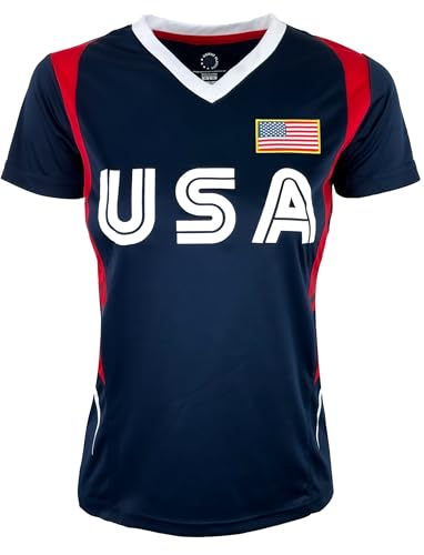 USWNT Players T-Shirt Girls’ Official U.S. Women’s National Soccer Team Association, Lavelle USA Flag Youth Sizes Tee Top2
