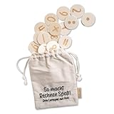 Papierdrachen Holzspielset Rechenspiel - Einmaleins - Pädagogisch Wertvoll, umweltfreundlich & tragbar - Ideal für Zuhause & unterwegs - Set 2