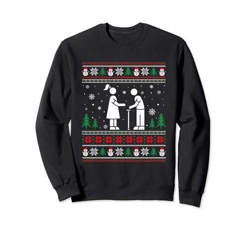 Ugly Christmas Sweater Design Funny Social Worker Ugly Xmas Sweatshirt