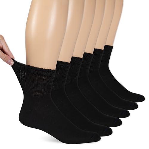 Dr. Scholl's Men's Diabetes & Circulator Sock, Black, 13-15 US