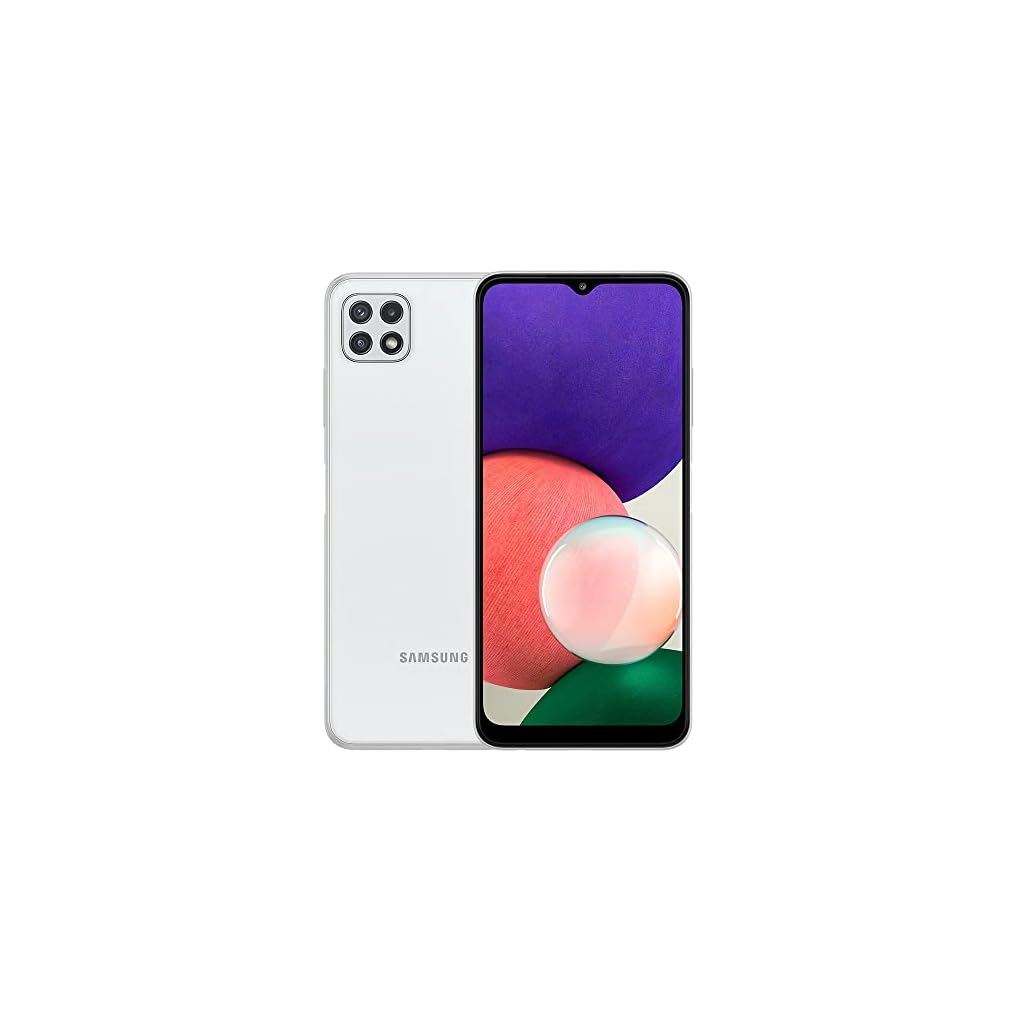 SAMSUNG-Galaxy-A22-5G-128GB-4GB-66-90Hz-Android-11-48MP-Triple-Camera-Dual-SIM-4G-Volte-Unlocked-US-Global-GSM-Only-International-Model-A226BRDSN-Extra-Fast-Charger-Bundle-White