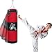 Saco de Boxeo - JanTeelGO Boxing Bag SIN LLENAR con Cadena Saco Boxeo Adulto con Gancho de Techo para agarrar | MMA | Kickboxing | Muay Thai | BJJ | Kárate (Rojo, 80 x 25 cm)