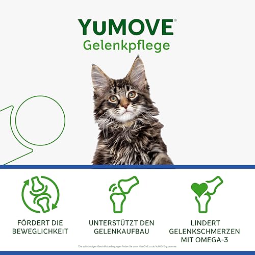 YuMOVE Grünlippmuschel Katze Ab 8 Jahren - 60 Sprinkle Kapseln - 100mg Jede Kapseln Patent Angemeldet ActivEase Grünlippmuschelextrakt - Natürlicher Gelenk Komplex Für Katze & Tägliche Beweglichkeit