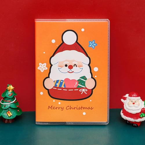 Muloo Mini Christmas Notebooks Lined Paper Small Notepads Pocket Writing Pad for Student Kid Girl an