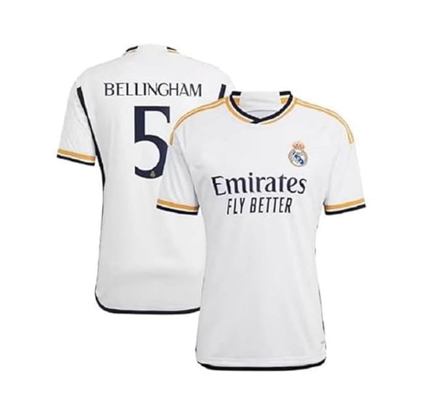 RJM Real Madrd Jersey Football Bellingham Tshirt White 2024/25 for Mens