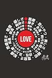 愛がすべて: ミニマル罫線ノート：メモ・感謝・愛の言葉に (Japanese Edition)