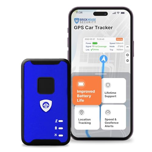 Brickhouse Security Spark Nano 7 GPS Tracker for Vehicles - Covert Car Tracker Device and Fleet GPS Tracker - GPS Tracking Device with App and 4G LTE Coverage in North America - Subscription Required