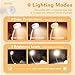 KTEBO® 2 Packs Rechargeable Book Reading Light - Adjustable Brightness, 3 Color Temperatures, 30+ Hours Runtime - Eye Care 10 LED Lamp for Reading for Bed,Back to School Gift for Student-White & Black