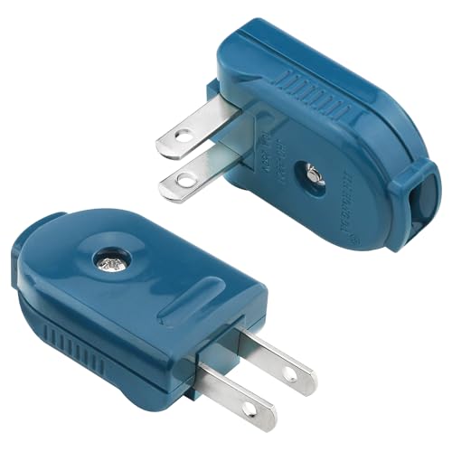 ZZLZX 2PCS Extension Cord 2 Pins Plug Flat Wiring Plug Rotatable Electrical Plug Extension Cord Replacement Head for Small Appliances Power Supply Board Small Appliances Lighting DIY Projects