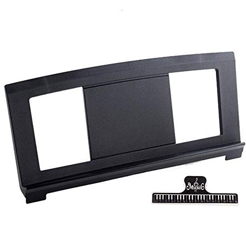 OWCATH Music Stand for Sheet Music,Yamaha Music Stand Compatible with Numerous Yamaha Models of Music Keyboard,Keyboard Stand Sheet Music with 1 Music Book Clip(Black)