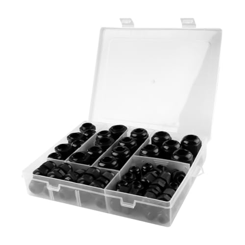 Presse-étoupes en nylon noir haute résistance IP68 avec joints d'étanchéité réglables 3 à 15 mm