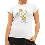 Camiseta divertida de algodón Cool Kebab, blanco, L