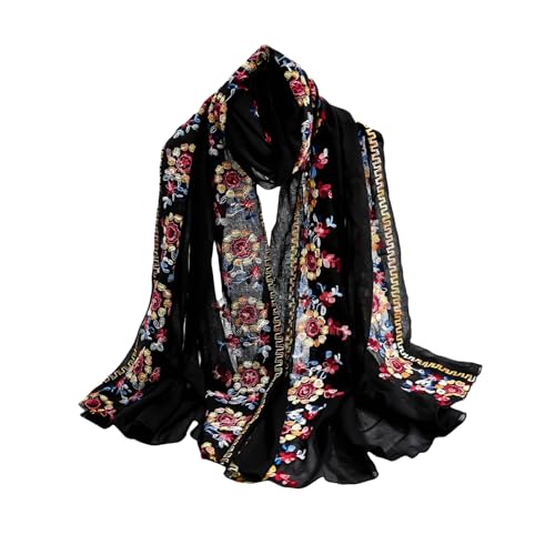 Women's Summer Scarf Fashion Boho Pashmina Shawls and Wraps for Dress Soft Scarf for Women Floral Printed Scarves