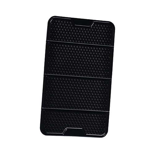 NUOBESTY Car Skidproof Silicone Dashboard Mat Organizer Foldable Non Slip Holder for Phone Keys Glasses Wallet Temperature Resistant Washable Reusable Black