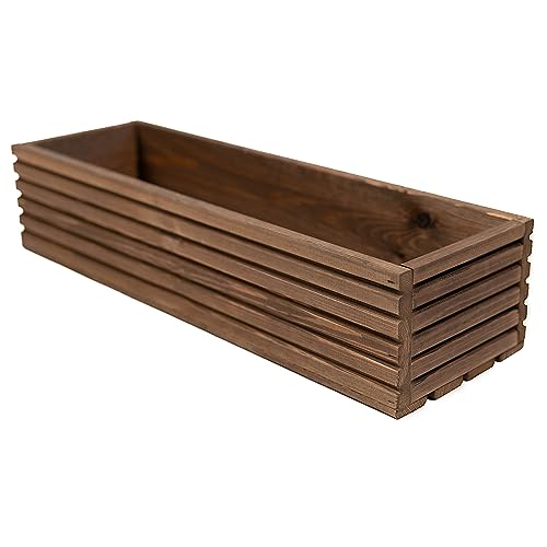 BOGATECO Jardinera de Madera 64x20x14,5 cm