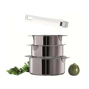 Cristel Mutine S3CMAW 3-teilige Stieltöpfe Set