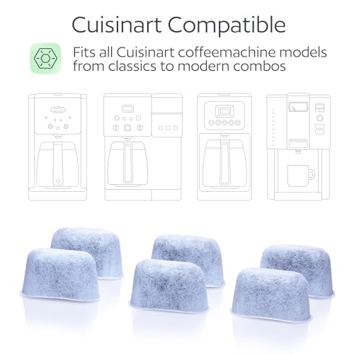 Image of 6 Water Filters for Cuisinart Coffee Makers - Replacement Charcoal Water Filters - Fits all Cuisinart Coffee Brewers by GoodCups