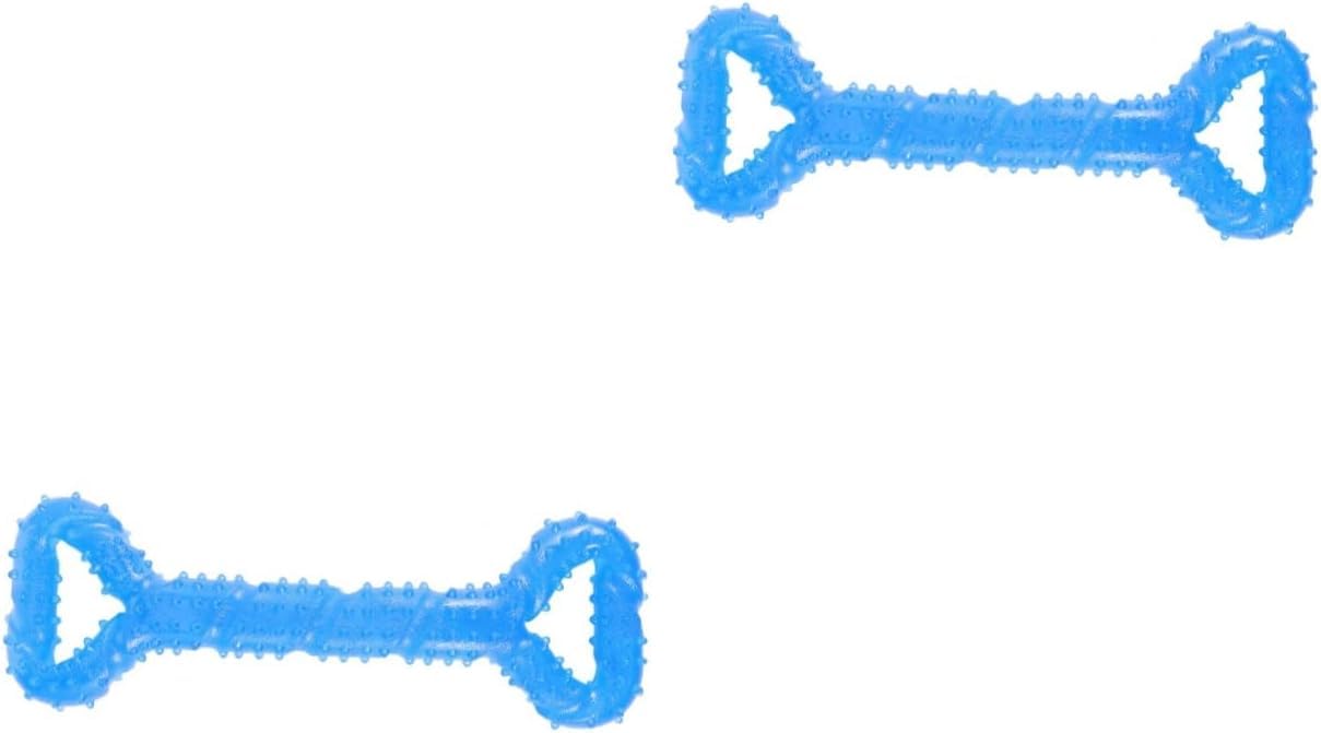 3 piezas de juguetes para masticar entrenadores para perros juguetes de limpieza de animales juguete masticable cachorro cepillo palo de dientes molares para mascotas forma de hueso juguete creativo
