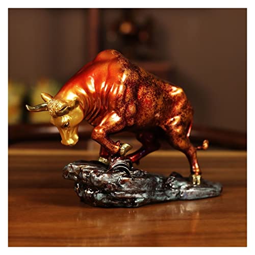 Sculpture de taureau en cuivre RLKHXBS statue artisanale luxe pour salon