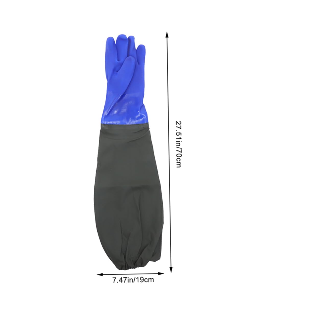 Holibanna 2 Paar Lange Gummihandschuhe Ellenbogenhohe Reinigungshandschuhe mit Bequemer Stofffütterung für Küche Haushalt und Garten