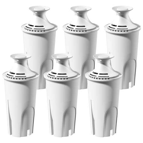 Image of Improvedhand Water Filter Replacement Compatible with Water Pitchers and Dispensers, OB03, Classic 35557, Mavea 107007 and More, Pack of 6