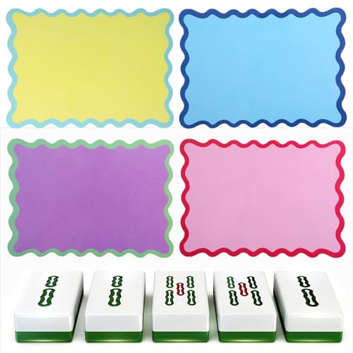 4 Piezas Barajas Mezcladoras para Mahjong Coloridas