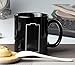 Nofinis Heat Changing Sensitive Mug - Cool Coffee & Tea Magic Color Change Cup Battery Meter Charging Design Ceramic Mug Gift Idea for Mom Dad Women & Men
