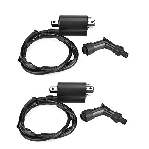 Bobina de Encendido Delantera Y Trasera para Suzuki VS1400 Intruder 1400 1987 2004 Accesorio de Encendido 1997 para Suzuki Vs1400 Paquete de Bobina de Intruso para Suzuki VS1400 Intruder 1400 1987 200 Cover