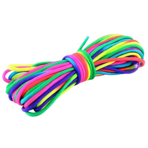 KEQAR Regenbogen-Gummitwist 5 m – elastisches Hüpfspielzeug für Kinder, Indoor & Outdoor, Geschenk für Mädchen und Jungen
