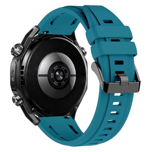 [LUNBER-ARMOR] For HUAWEI WATCH Ultimate 2 �o���h �x���g �V���R�� �� 22mm �����o���h For �t�@�[�E�F�C�E�H�b�` Ultimate2(�V�A���O���[��)