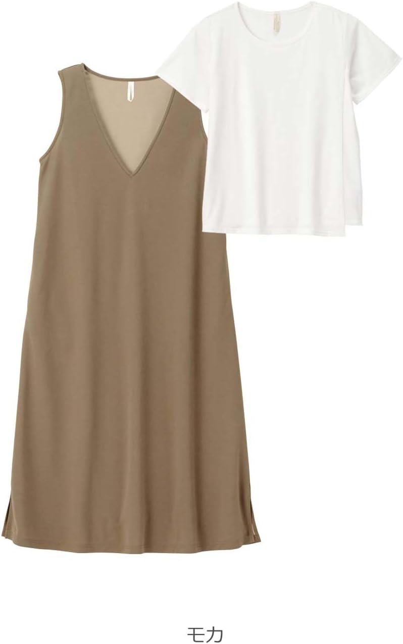 [犬印本舗] fairy(フェアリー) マタニティ 授乳服 ワンピース ママの声から生まれた ジャンパースカート + 授乳 半袖 ト