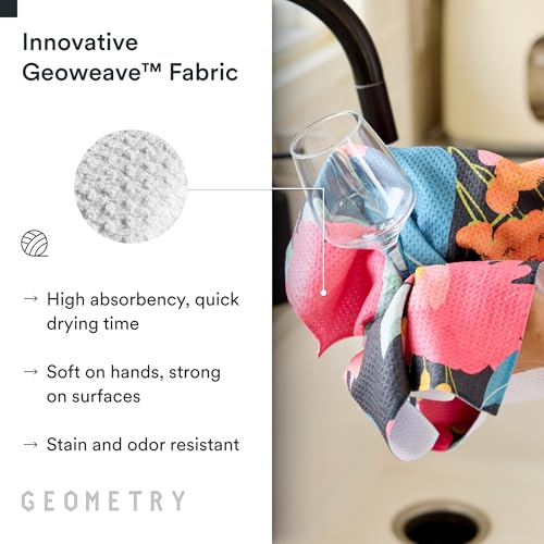 GEOMETRY Kitchen Tea Towels - Quick Dry Microfiber Dish Towels for Kitchen My Garden, 18" x 30" 1 Pack - image 4