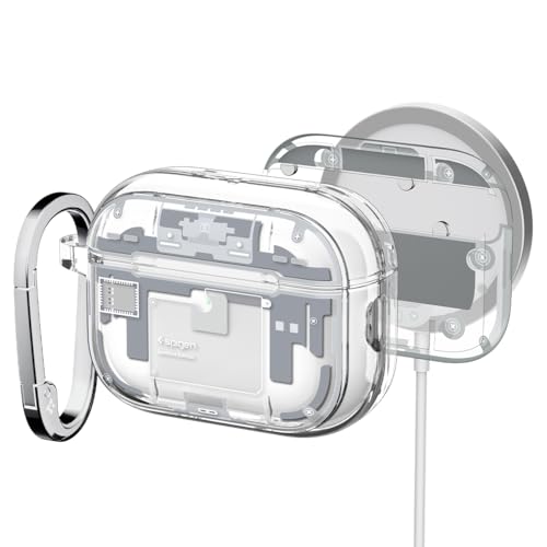 Spigen for AirPods Pro 3 Case Ultra Hybrid (MagFit) Compatible with AirPods Pro 3rd Generation Case (2025) MagSafe Compatible Magnets Embedded Cover - Zero One White