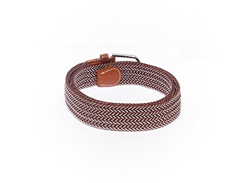Image of The Tie Hub Unisex Stretchable Woven Fabric Belt | Adjustable, Hole-Free Design | Fits Up to 40 Inches Waist