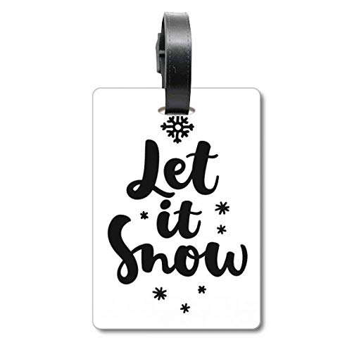Let It Snow étiquette de sac de qualité supérieure avec finitions soignées