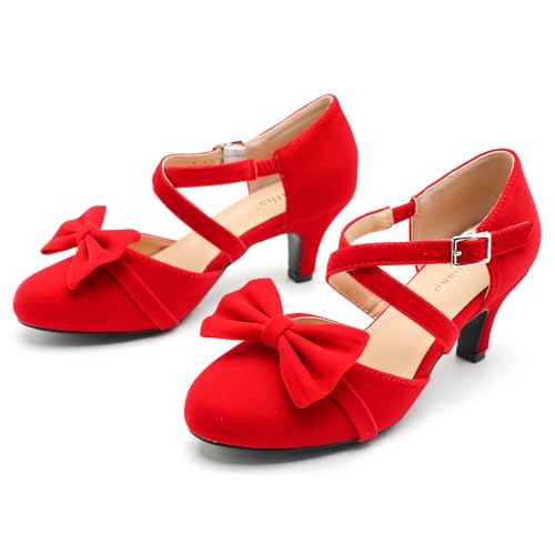 Womens Bow Mary Janes Low Kitten Heels Closed Toe Cross Ankle Strap Dress Shoes Comfortable Vintage Wedding Pumps Dress Shoes2