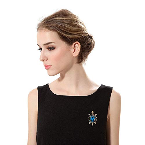 Image of Women's Crystal Big Turtle Pin Brooch Girl Animal Decorative Jewelry
