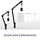 NZXT Boom Arm Mini - AP-BOOMS-B1 - Kleiner Mikrofon-Schwenkarm für Streaming, Content Creation, Podcasting und Aufnahmen – Elegant und leise – Verborgener Kabelkanal - Schwarz