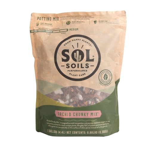 Sol Soils Mezcla Gruesa para Orquídeas 1 Galón miniatura 1