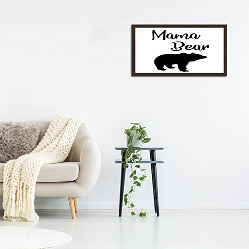 Décoration murale en bois Mama Bear suspendre plaque maison