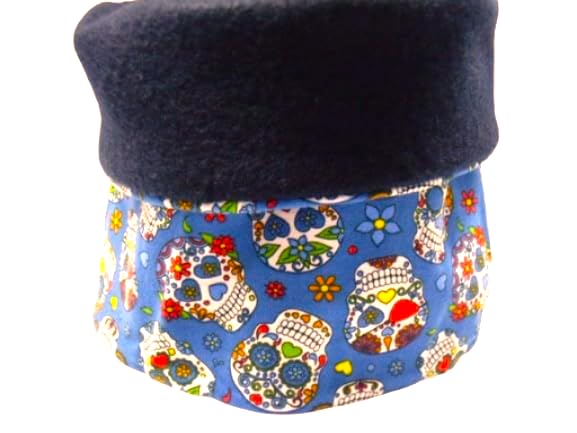Hundeloop, Hundeschal, Baumwolljersey u. Fleece, Größe M bis 45 cm Kopfumfang