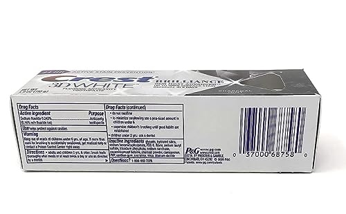 Crest 3D White Brilliance Charcoal Toothpaste #TOP1