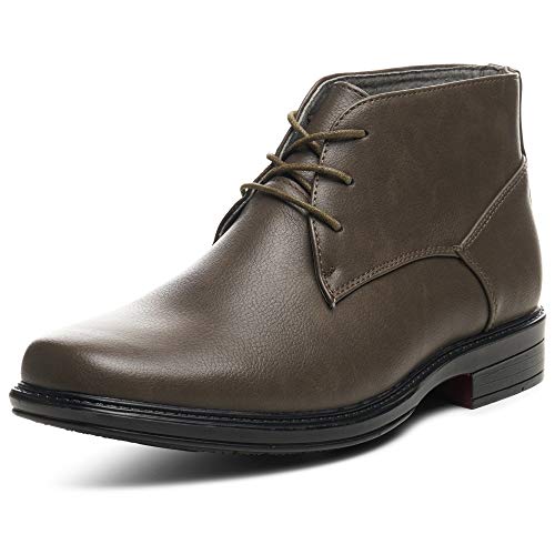 Image of Alpine Swiss Mens Gray Leather Lined Dressy Ankle Boots 12 M US
