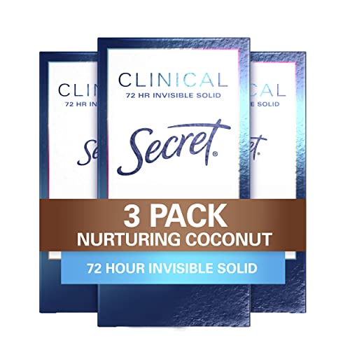 Secret Clinical Invisible Solid Antiperspirant Deodorant For Women Coconut 1.6Oz (Pack Of 3) #TOP15