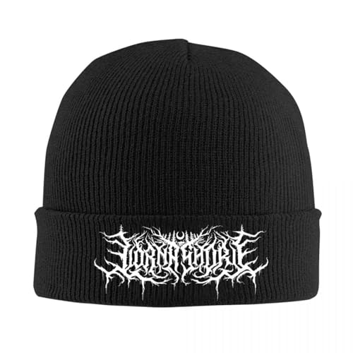 Photo de UKHQFED Bonnet tricoté avec Motif imprimé Lorna Shore pour Les Femmes Hommes Bonnet d’Hiver Chapeau Acrylique Heavy Metal Band Warm Cap Cadeau personnalisé