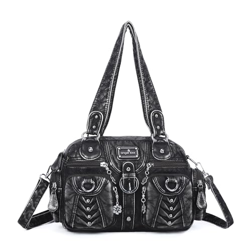 Image of Angel Kiss Small Purse Handbag for Women Crossbody and Shoulder Bags Multipocket Soft Hobo Purses