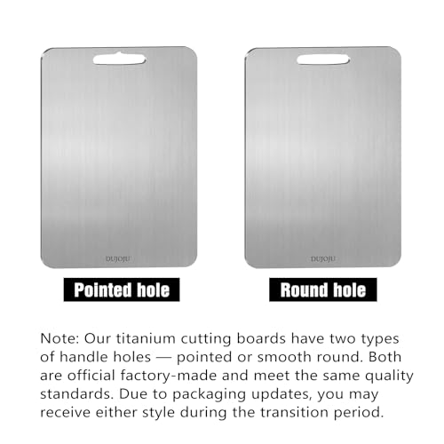 Titanium Cutting Board for Kitchen - 100% Pure Titanium Cutting Boards Non Toxic - 2025 New Upgrade Double Sided Metal Chopping Boards for Meat, Vegetables, Fruits, Dishwasher Safe (12" x 9", 1-Pack) by Dujoju - Image 7